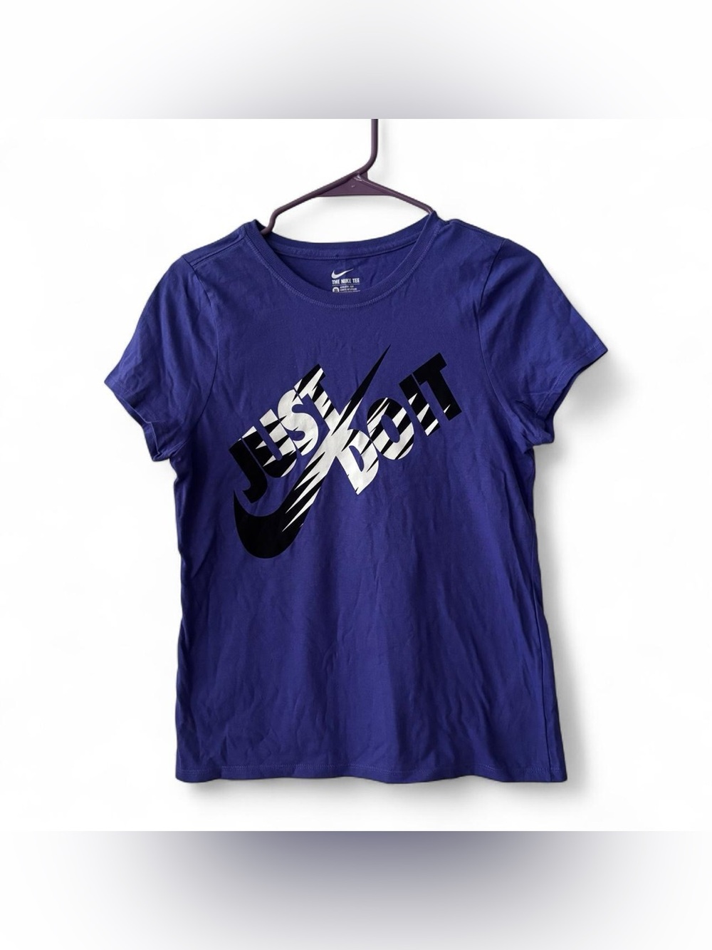 Nike Kids Blue-Purple 'Just Do It' Graphic Tee